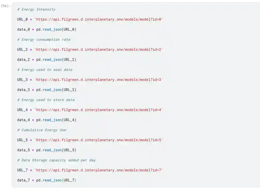 Filecoin Green Energy Consumption API Data Transformation