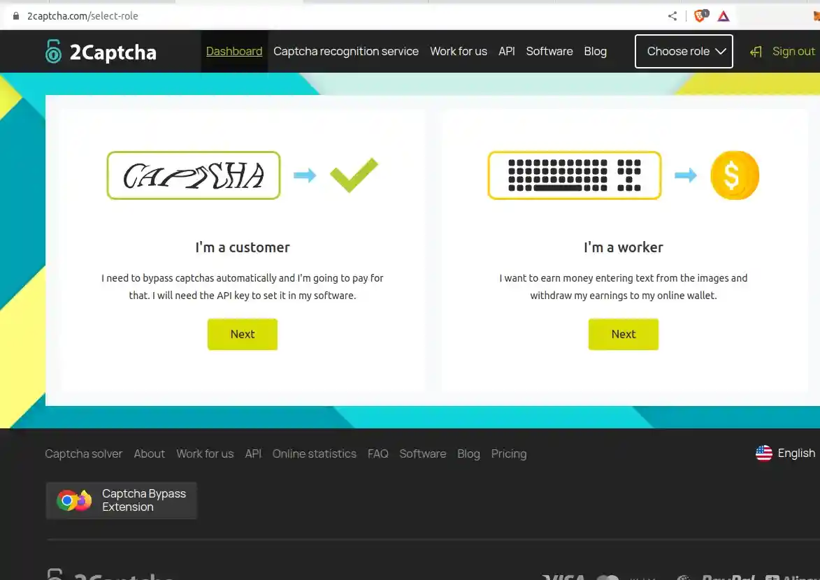 2Captcha captcha solver role